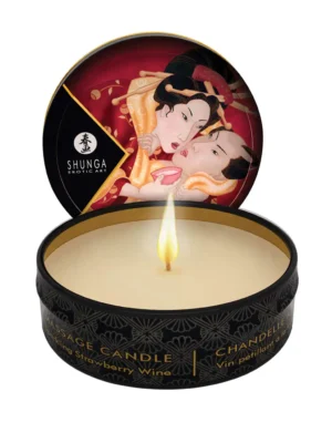 Shunga | Massage Candles | 6pcs : Strawberry